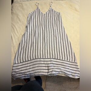 Madewell Black and White Striped Top